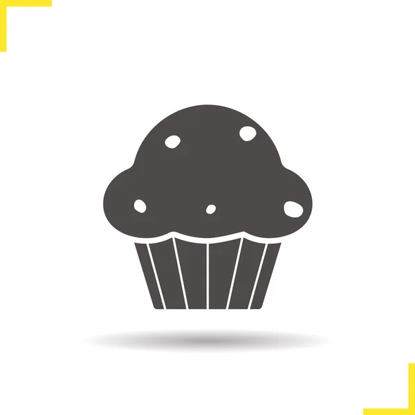 Symbol für Cupcake — Stockvektor
