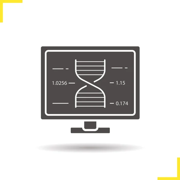 Dna icono de hebra — Archivo Imágenes Vectoriales