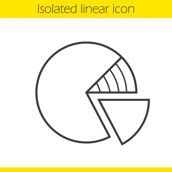 Icono lineal de diagrama — Vector de stock