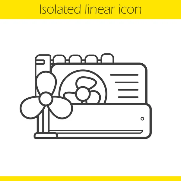 Acondicionadores icono lineal — Vector de stock