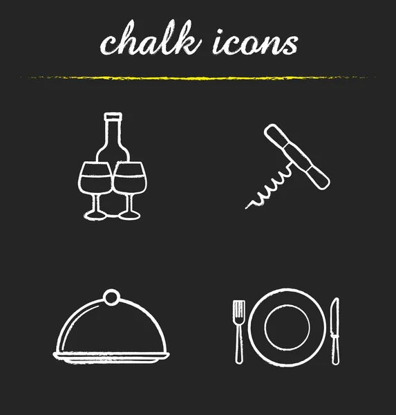 Conjunto de iconos de equipo de cocina restaurante — Vector de stock