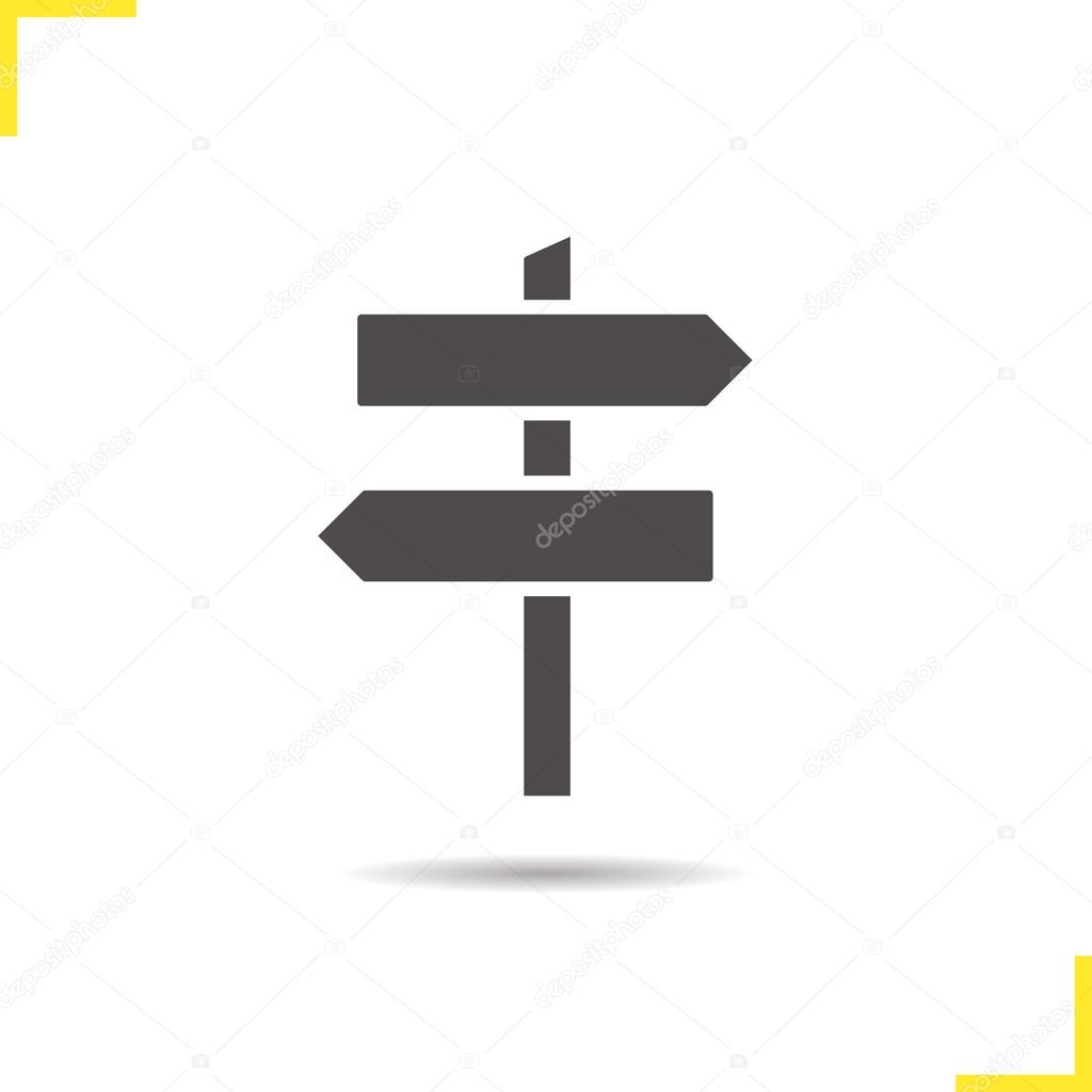 Signpost symbol icon