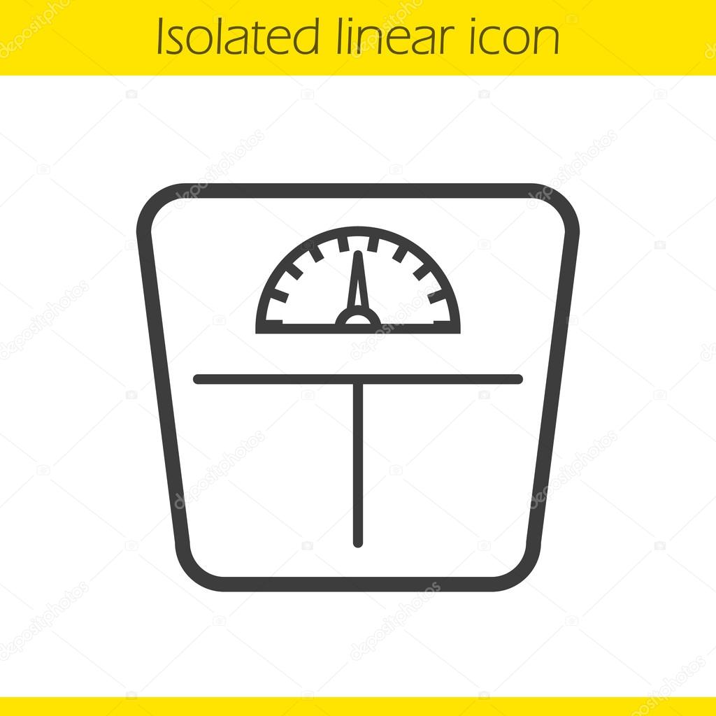 Scales linear icon
