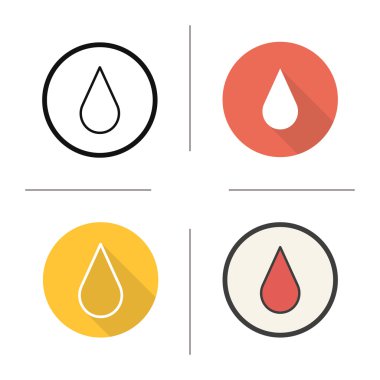 Blood drop icons