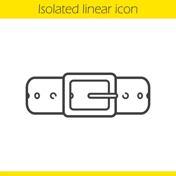 Läder bälte linjär ikonen — Stock vektor