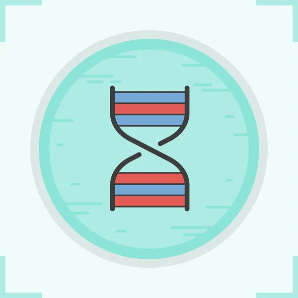 Dna 链颜色图标 — 图库矢量图片