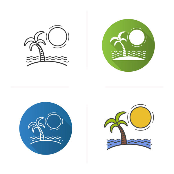 Простые иконы острова
