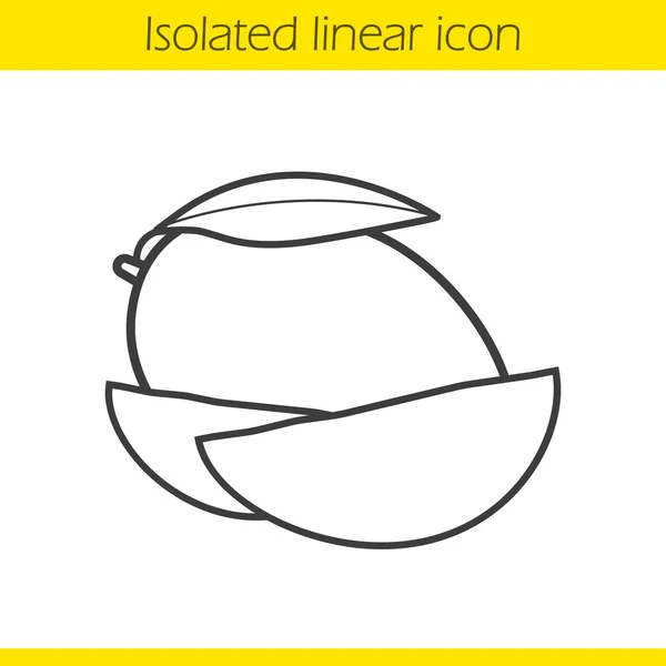 Icono lineal de mango — Vector de stock