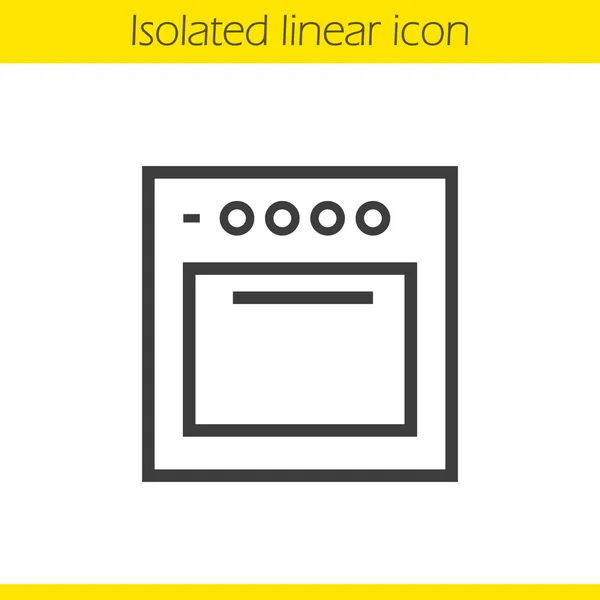 Pictogram voor kachel lineair — Stockvector