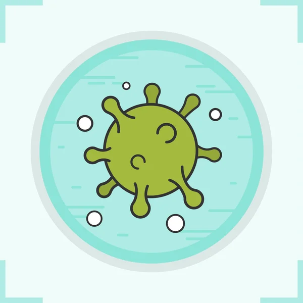 Icono de color virus — Archivo Imágenes Vectoriales