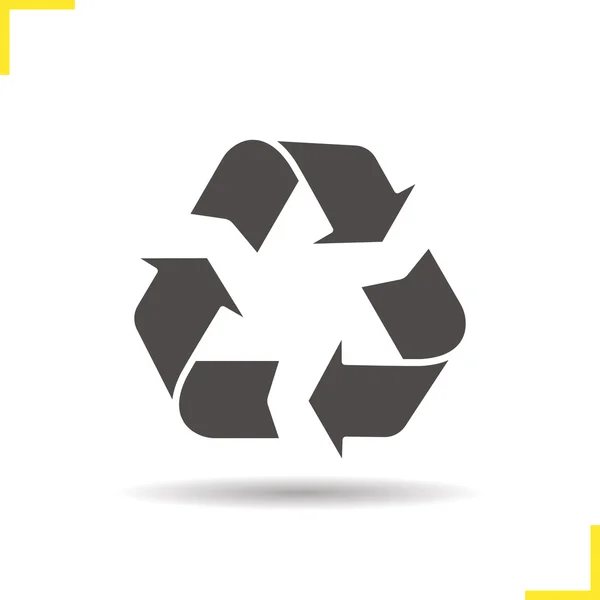 Reciclar icono de símbolo — Vector de stock