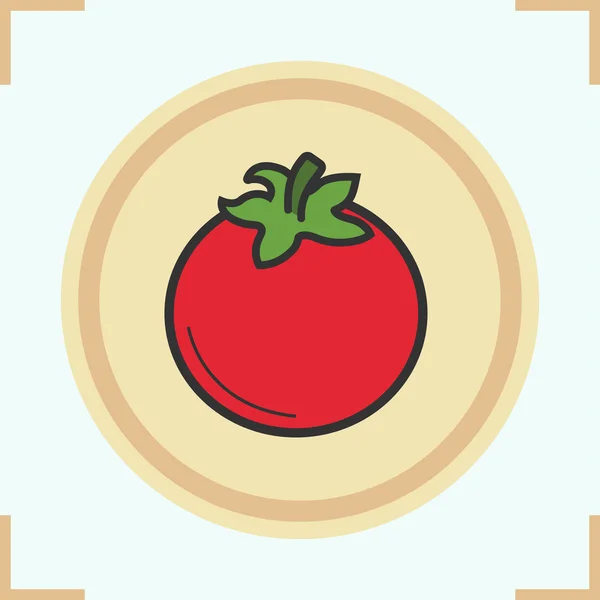 토마토 색깔 아이콘 — 스톡 벡터