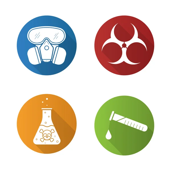 Conjunto de iconos de la industria química — Archivo Imágenes Vectoriales