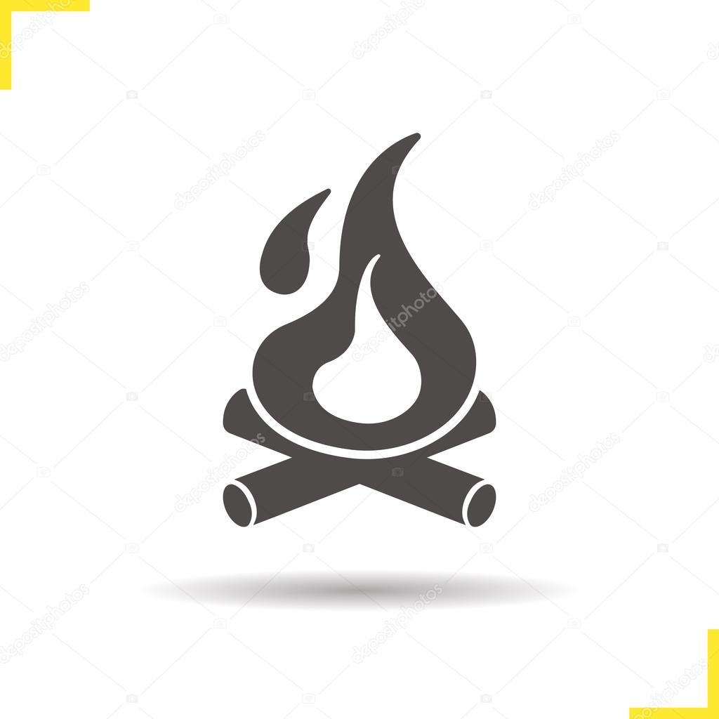 Campfire simple icon