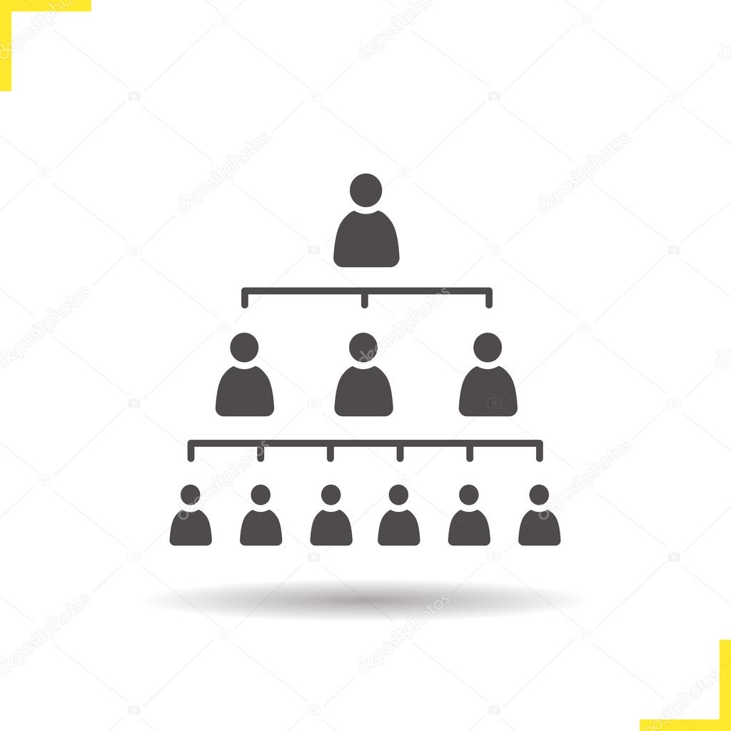 Company hierarchy concept icon