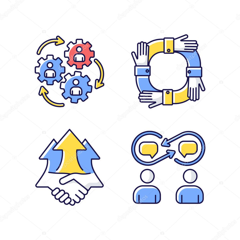 Conjunto Iconos Color Rgb Cooperación Sinergia Humana Trabajo Equipo  Operativo Vector de stock por ©IMG visuals icons 422590108, image size:1024x1024