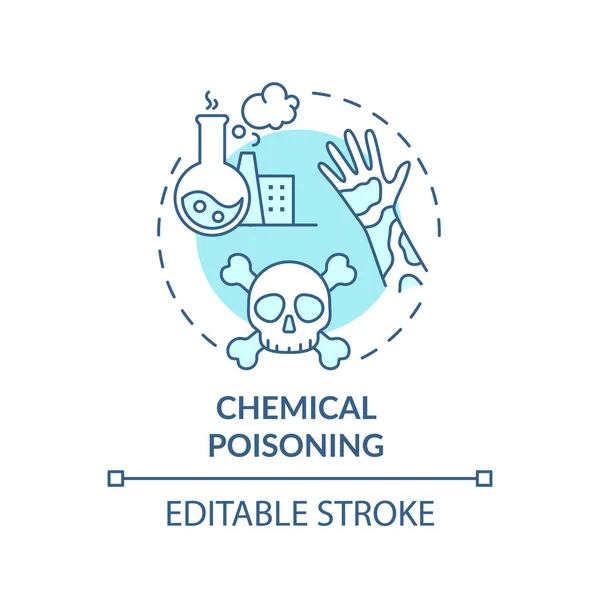 Konzept Der Chemischen Vergiftung Arbeitsbedingte Verletzungen Hochriskante Flüssigkeiten Arbeitsplatz Verschiedene — Stockvektor