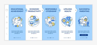 Çocukluktan yetişkinliğe kadar taşıyıcı şablonu. Destekleyici aile. Çocuk bakımı. Başarılı ebeveynlik. Simgeli ilgili mobil web sitesi. Web sayfası basamak ekranları. RGB renk kavramı
