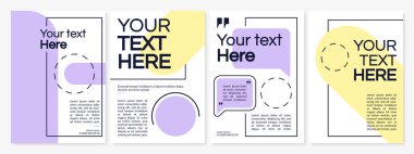 Basit minimalist tasarımda yaratıcı broşür şablonu. İş kataloğu. Broşür, broşür, broşür baskısı, metin alanlı kapak tasarımı. Dergi için vektör planları, yıllık rapor, reklam afişi