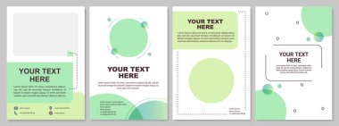 Minimalist broşür şürü. Kopyalama alanı olan boş bölümler. Broşür, broşür, broşür baskısı, metin alanlı kapak tasarımı. Dergiler için vektör planları, yıllık raporlar, reklam posterleri