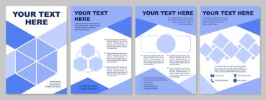 Basit bir yaratıcı broşür. İş sunumu. Broşür, broşür, broşür baskısı, metin alanlı kapak tasarımı. Dergiler için vektör planları, yıllık raporlar, reklam posterleri