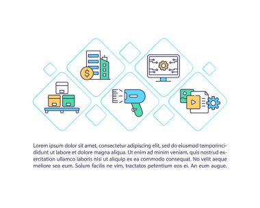 Metinli varlık kayıt konsepti simgesi. Şirket fonu kontrolü. İş finansal organizasyonu PPT sayfa vektör şablonu. Broşür, dergi, kitapçık tasarım ögesi doğrusal çizimler