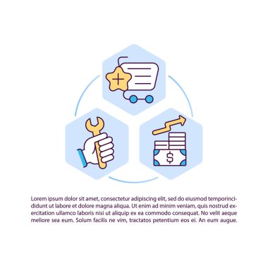 Metin ile finansal gelir simgesini arttır. İşletme fonlarıyla çalışıyor. Varlık yönetimi PPT sayfa vektör şablonu. Broşür, dergi, kitapçık tasarım ögesi doğrusal çizimler