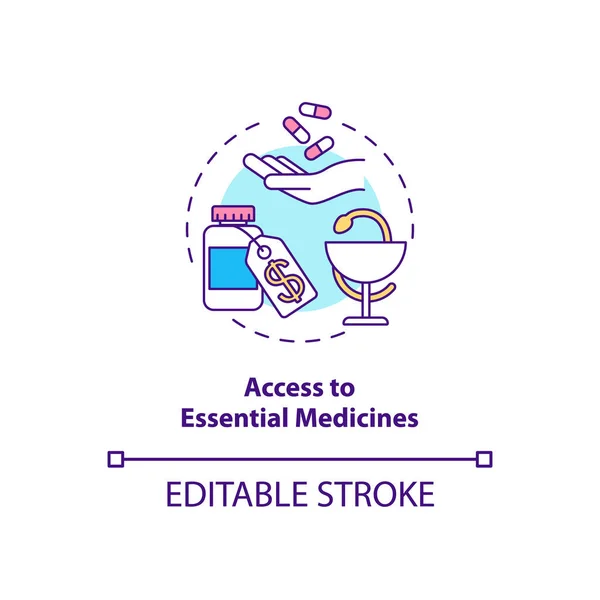 Доступ Жизненно Важным Лекарствам Лучшие Международные Программы Здравоохранения Возможность Правильного — стоковый вектор