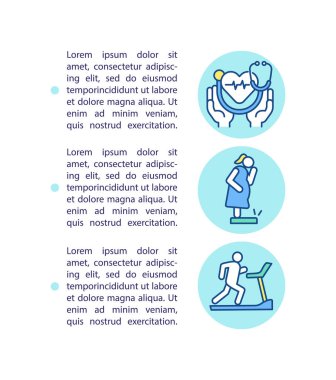 Önleyici sağlık uygulamaları metinli konsept ikonu. Kurumsal sağlık standartları iyileşme sağlar. PPT sayfa vektör şablonu. Broşür, dergi, kitapçık tasarım ögesi doğrusal çizimler