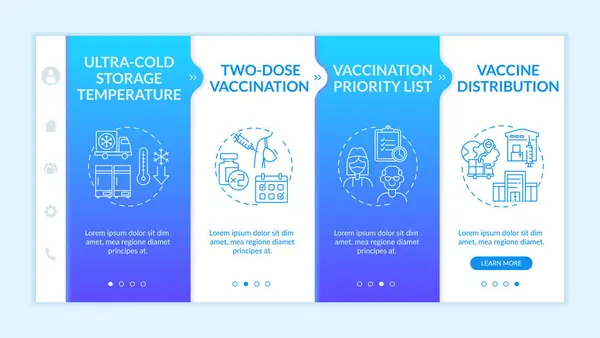 Plantilla Vector Incorporación Vacunación Covid Vacunación Dos Dosis Para Mejorar — Archivo Imágenes Vectoriales