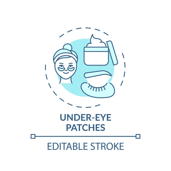 Debajo Los Ojos Parches Icono Concepto Idea Procedimiento Cuidado Facial — Archivo Imágenes Vectoriales