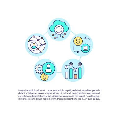 Metinli Atılgan kaynak planlama konsepti simgesi. Bütünleşik iş başvurularını teslim edebilme yeteneği. PPT sayfa vektör şablonu. Broşür, dergi, kitapçık tasarım ögesi doğrusal çizimler