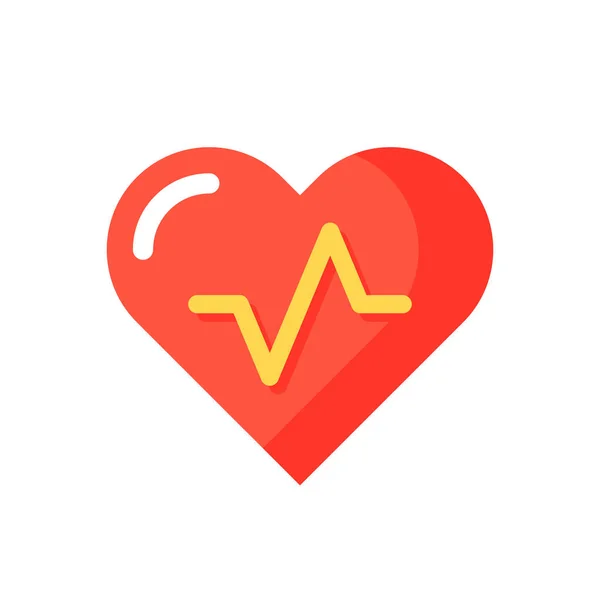 Gesundheit Und Wellness App Vektor Flache Farbe Symbol Fitness Informationen — Stockvektor