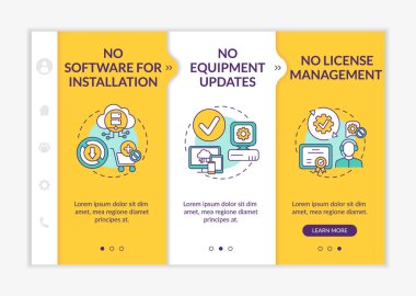 Servis olarak yazılım vektör şablonunda avantaj sağlar. Ekipman güncellemesi yok. Ehliyet kontrolü yok. Simgeli ilgili mobil web sitesi. Web sayfası basamak ekranları. RGB renk kavramı