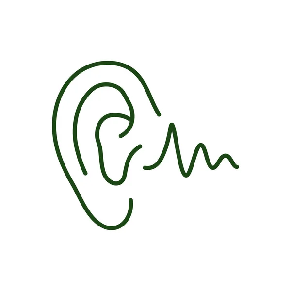 Ακουστική Άνεση Rgb Εικονίδιο Χρώματος Ακούω Θόρυβο Αυτί Ανθρώπινο Αισθητήριο — Διανυσματικό Αρχείο