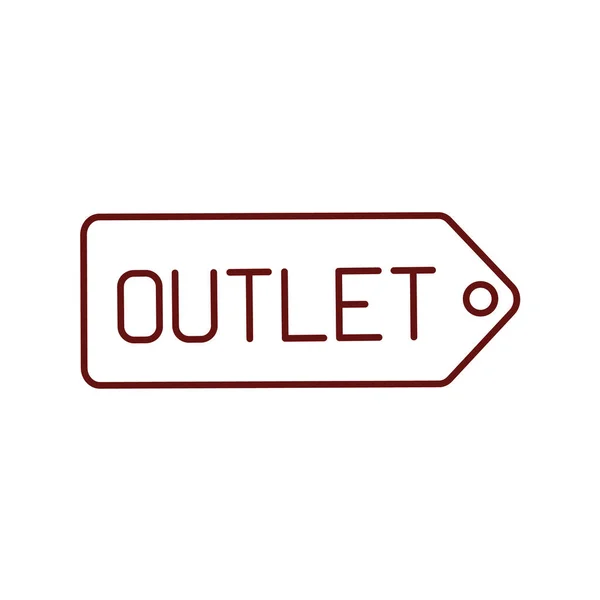 Outlet Winkel Rgb Kleurenpictogram Kleding Winkel Vervaardiging Prijzen Voor Kleding — Stockvector