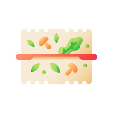 Plastic box with vegetables vector flat color icon. Storing veggies in fridge, plastic boxes with ready meals. Take out order. Cartoon style clip art for mobile app. Isolated RGB illustration vector