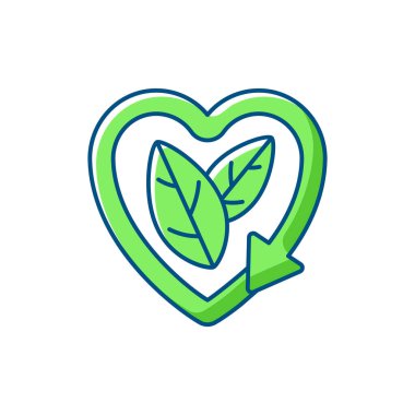 Lütfen RGB renk simgeleri setini geri dönüştür. Modern vücut bakım ürünleri üretmek. Doğal kozmetik üretimi. Ekoloji hareketi. Geri dönüşüm problemleri ve çözümler. İzole vektör çizimleri