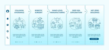 Siber-fiziksel sistemler vektör şablonunda kullanılıyor. Robot cerrahi. Derin deniz keşfi. Simgeli ilgili mobil web sitesi. Web sayfası basamak ekranları. RGB renk kavramı