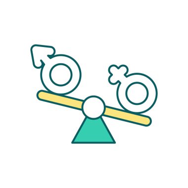 Hormonal dengesizlik RGB renk simgesi. Hormonal açık. Tiroid problemleri. Kronik yorgunluk sendromu. Anormal hormonlar, kan seviyeleri. Ruh hali değişimleri ve depresyon. İzole vektör illüstrasyonu