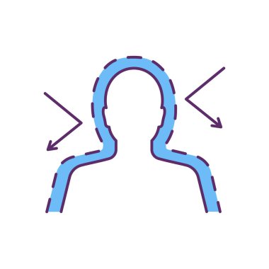 Sağlıklı bağışıklık sistemi RGB renk simgesi. Hastalıklara karşı koruma. Sağlıklı yaşam alışkanlıklarını benimsemek. Kardiyovasküler sağlık gelişimi. Enfeksiyon önleme. İzole vektör illüstrasyonu