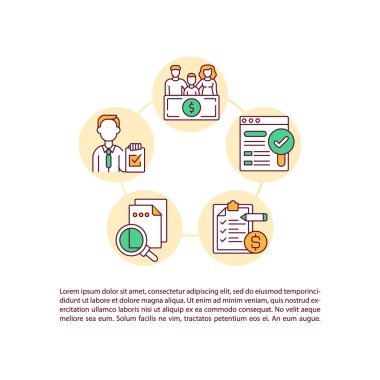 Metinli temiz enerji üretim izni konsepti simgesi. PPT sayfa vektör şablonu nasıl uygulanır. Küresel ısınma Çevre. Broşür, dergi, kitapçık tasarım ögesi doğrusal çizimler