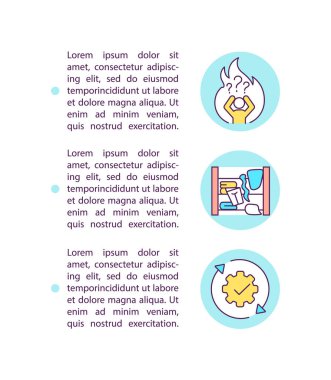 Metin ile enerji konsepti simgesi kaydediliyor. Daha verimli ürün yönetimi için hafta sonu planlama. PPT sayfa vektör şablonu. Broşür, dergi, kitapçık tasarım ögesi doğrusal çizimler