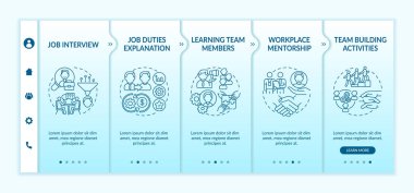 Meslek hayatında vektör şablonunda kariyer başarısı. Profesyonel oluşum ve gelişim. Simgeli ilgili mobil web sitesi. Web sayfası basamak ekranları. RGB renk kavramı