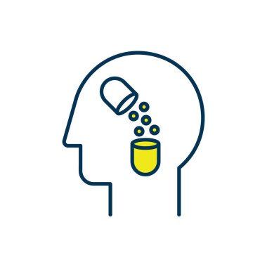 Homeopati RGB renk simgesi. Alternatif tıp. Vücut kendini iyileştiriyor. İyileşme süreci uyarılması. Yüksek oranda seyreltilmiş doğal maddeler kullanıyor. Homeopatik ilaçlar. İzole vektör illüstrasyonu