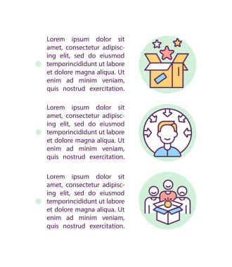 Metinli stratejik karar konsepti simgesi. İşletme şirketi. PPT sayfa vektör şablonu. Örgütsel kaynak kapasitesi. Broşür, dergi, kitapçık tasarım ögesi doğrusal çizimler