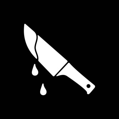 Thriller filmi karanlık mod simgesi. Şüpheli sinema türü, hayatta kalma korkusu. Televizyon eğlence kategorisi. Siyah uzayda beyaz siluet sembolü. Vektör izole illüstrasyonu