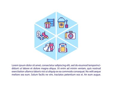 Yazılı aile eğlence fikri konsepti ikonu. Ebeveynler ve çocuklar birlikte oyun oynayıp eğleniyorlar. PPT sayfa vektör şablonu. Broşür, dergi, kitapçık tasarım ögesi doğrusal çizimler