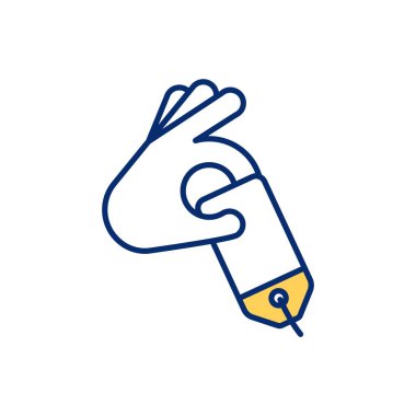 Satış RGB renk simgesi. Mal ve hizmet satışı. - Ticaret. Alışveriş merkezi, perakende mağazası. Geleneksel alışveriş. Pazarlama. Ürün satın alma, satın alma. Muhtemel alıcı. İzole vektör illüstrasyonu