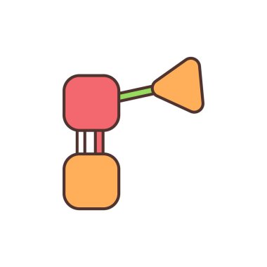 İnsan tasarımı yorumlama RGB renk simgesi. Vücut grafiği açıklaması. Vücut psişik enerji merkezleri bağlantısı. Hinduizm, Budizm. Çakra sistemi. Fizyolojik uygulama. İzole vektör illüstrasyonu